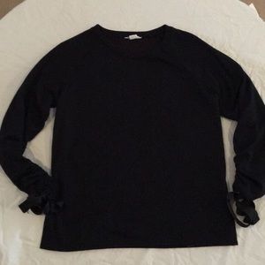 Caslon ruched sleeve sweatshirt